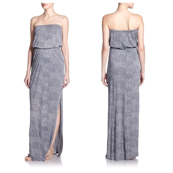 Joie Dalila Strapless Maxi Dress Sz M - Picture 5 of 5